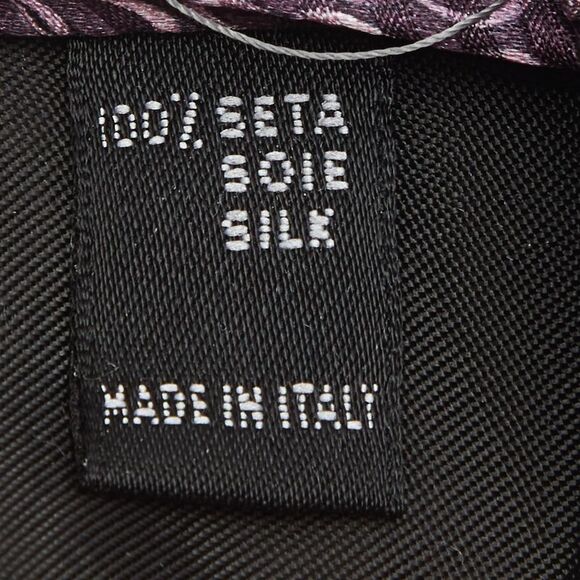 S.t. Dupont Purple Circle Pattern Silk Tie - Picture 4 of 4